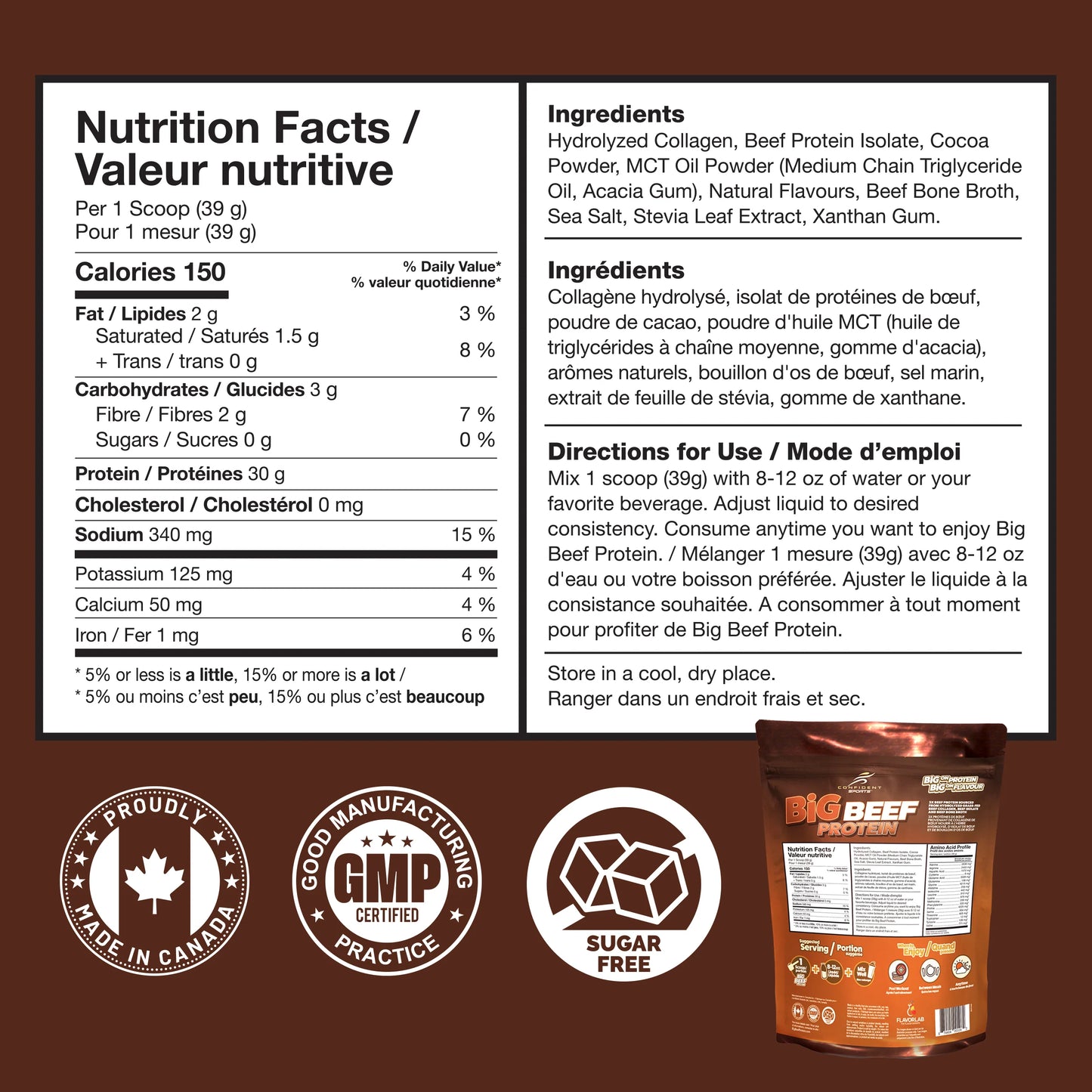 Confident Sports Big Beef Protein